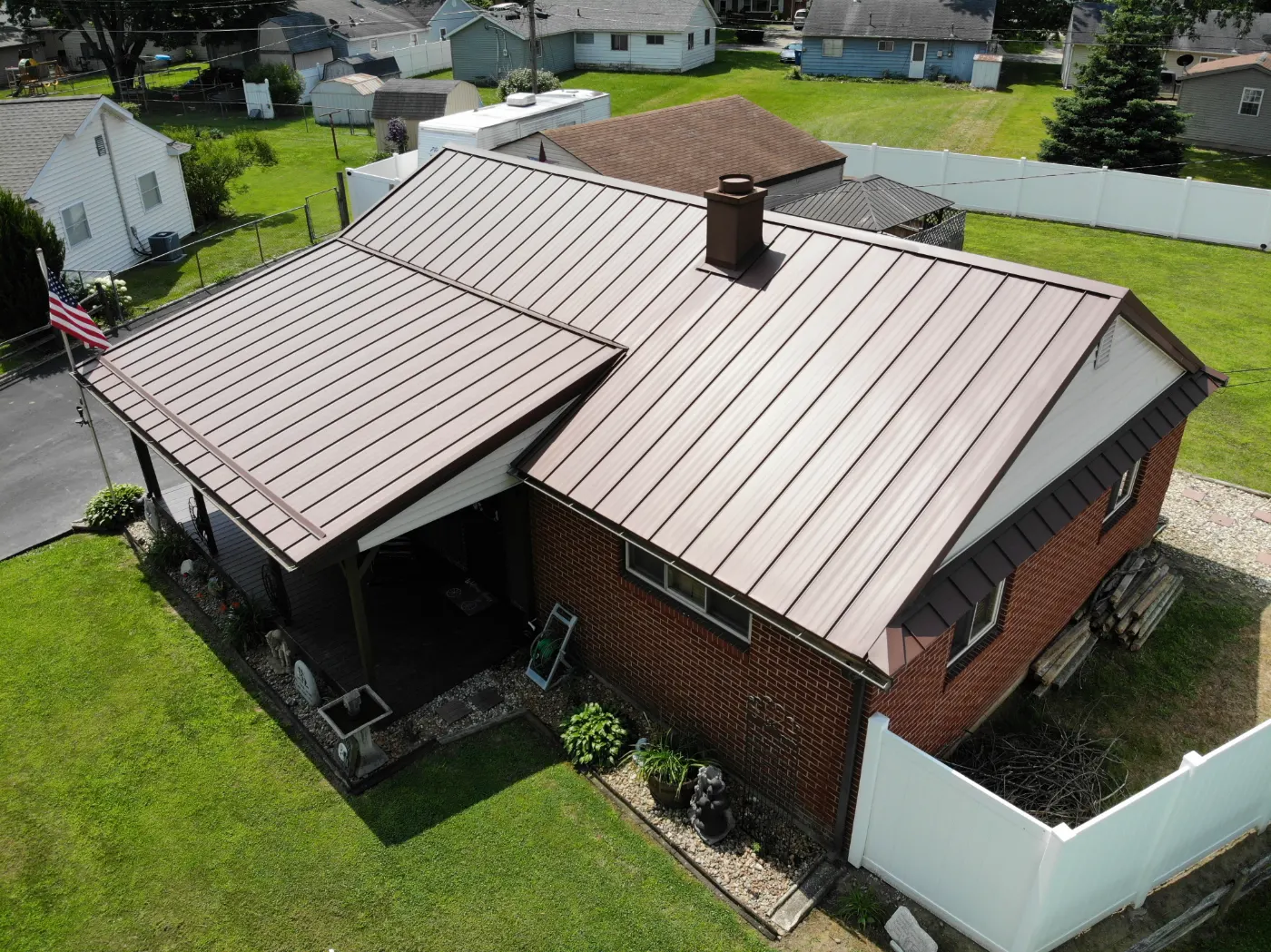 Commercial roof inspection documented in Lochaven of Noblesville